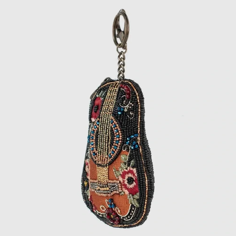 Mary Frances - Hand Beaded Classical Vibe Key & Card Holder Coin Purse